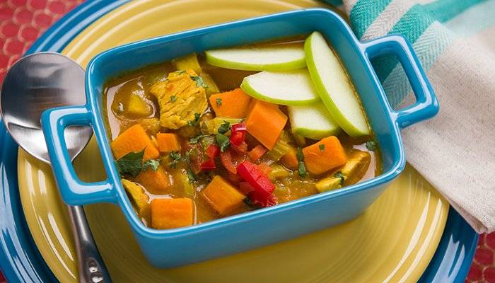 Mulligatawny Curried Coconut Chicken Soup