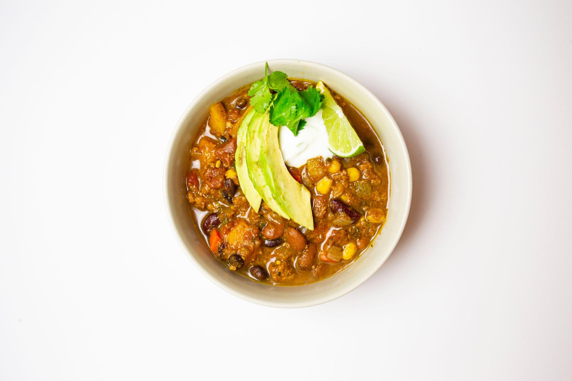 Butternut Squash Beef Chili