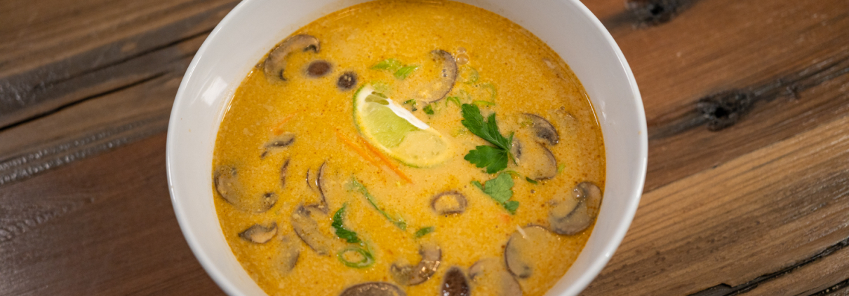 Healthy Tom Kha Gai Soup